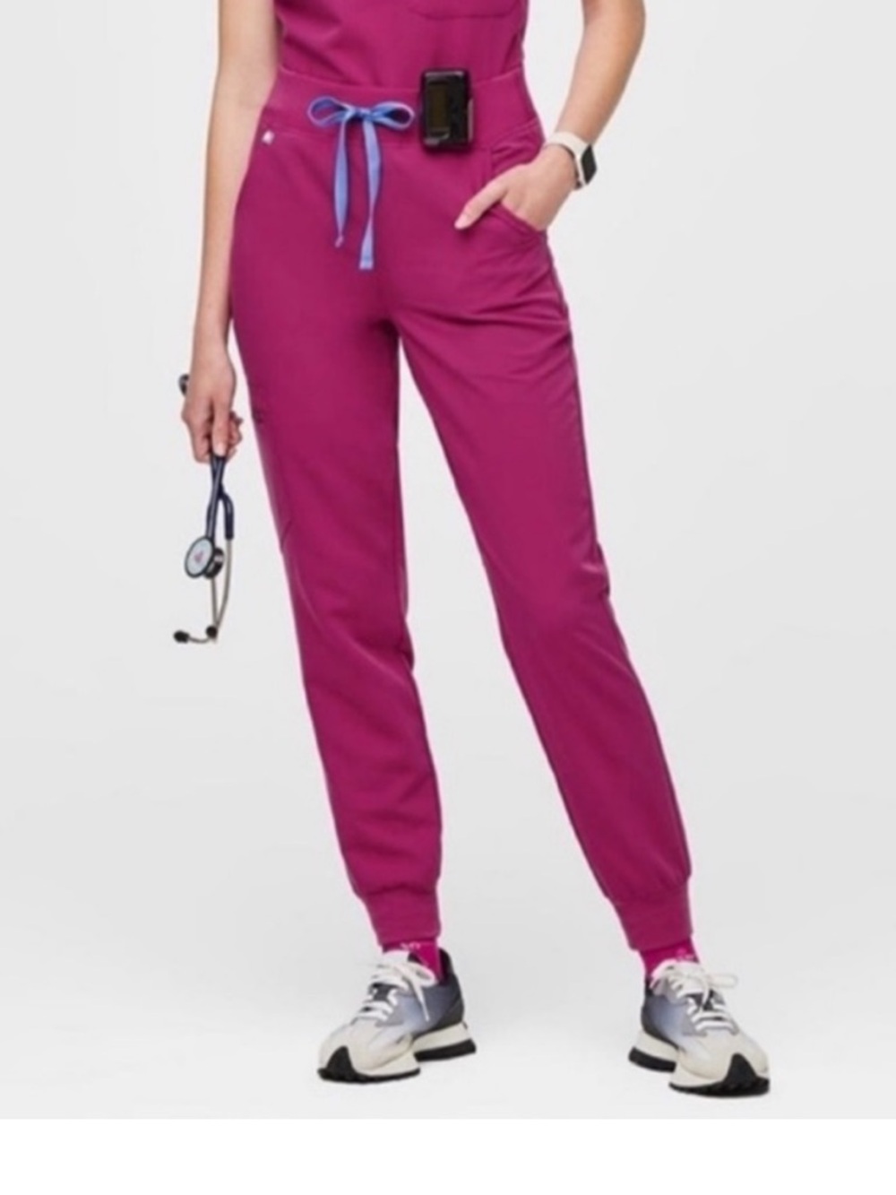 Figs Raspberry Sorbet Zamora Jogger Style # W18SW2005P PO# 2524 size Med Petite